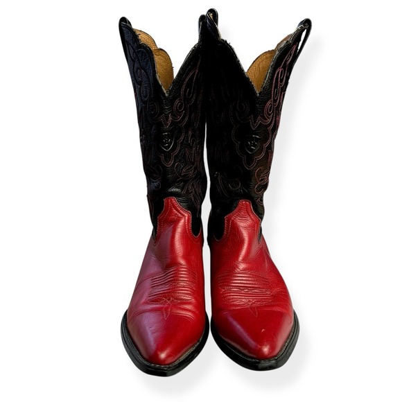 Ariat Heritage R Toe Boots Red Leather Women's Size 9 B Western Cowgirl - Picture 3 of 15